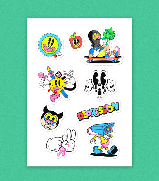 Sticker Sheet – Depression Edition